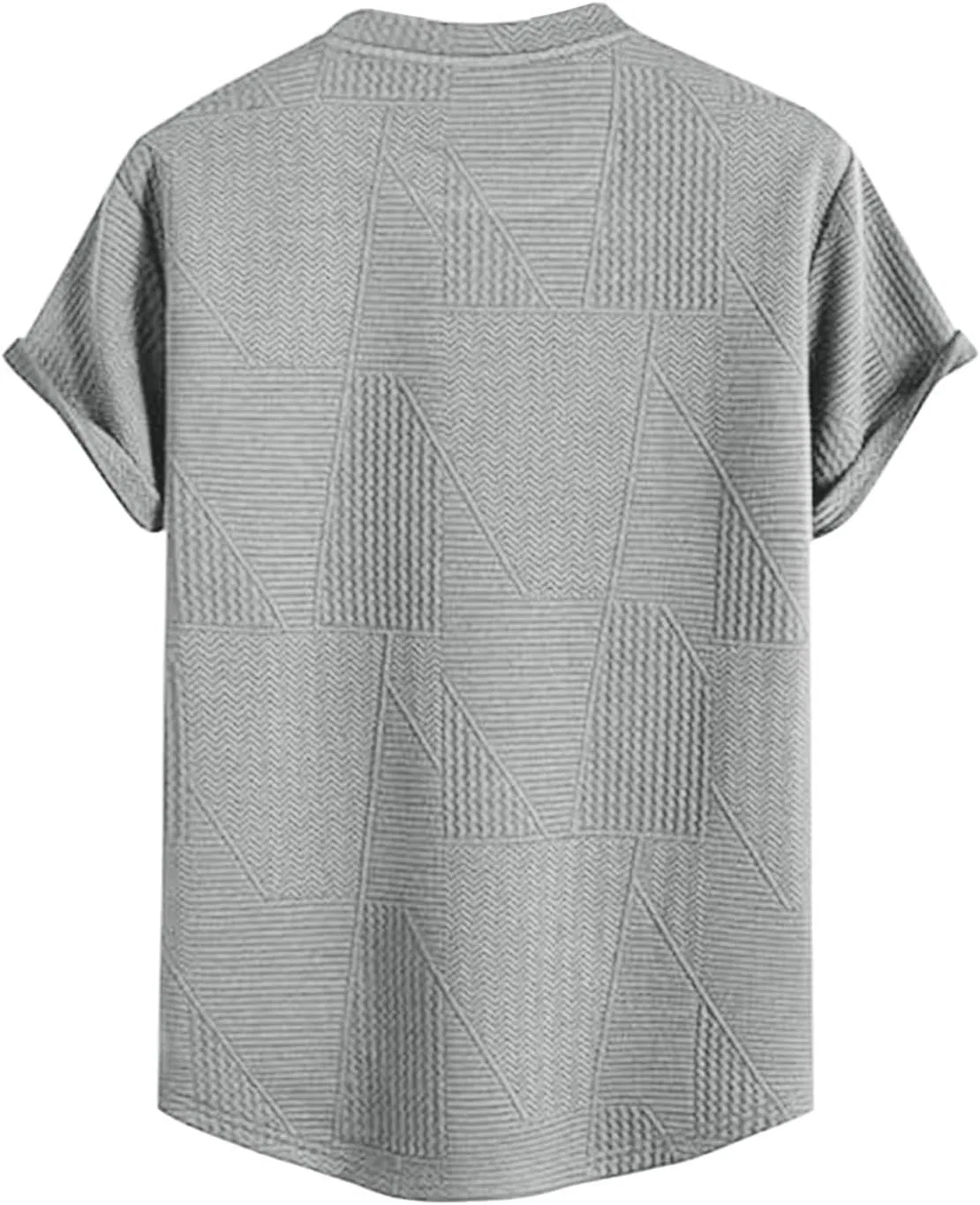 Мужская футболка с фактурным дизайном и скрытым карманом, Grey