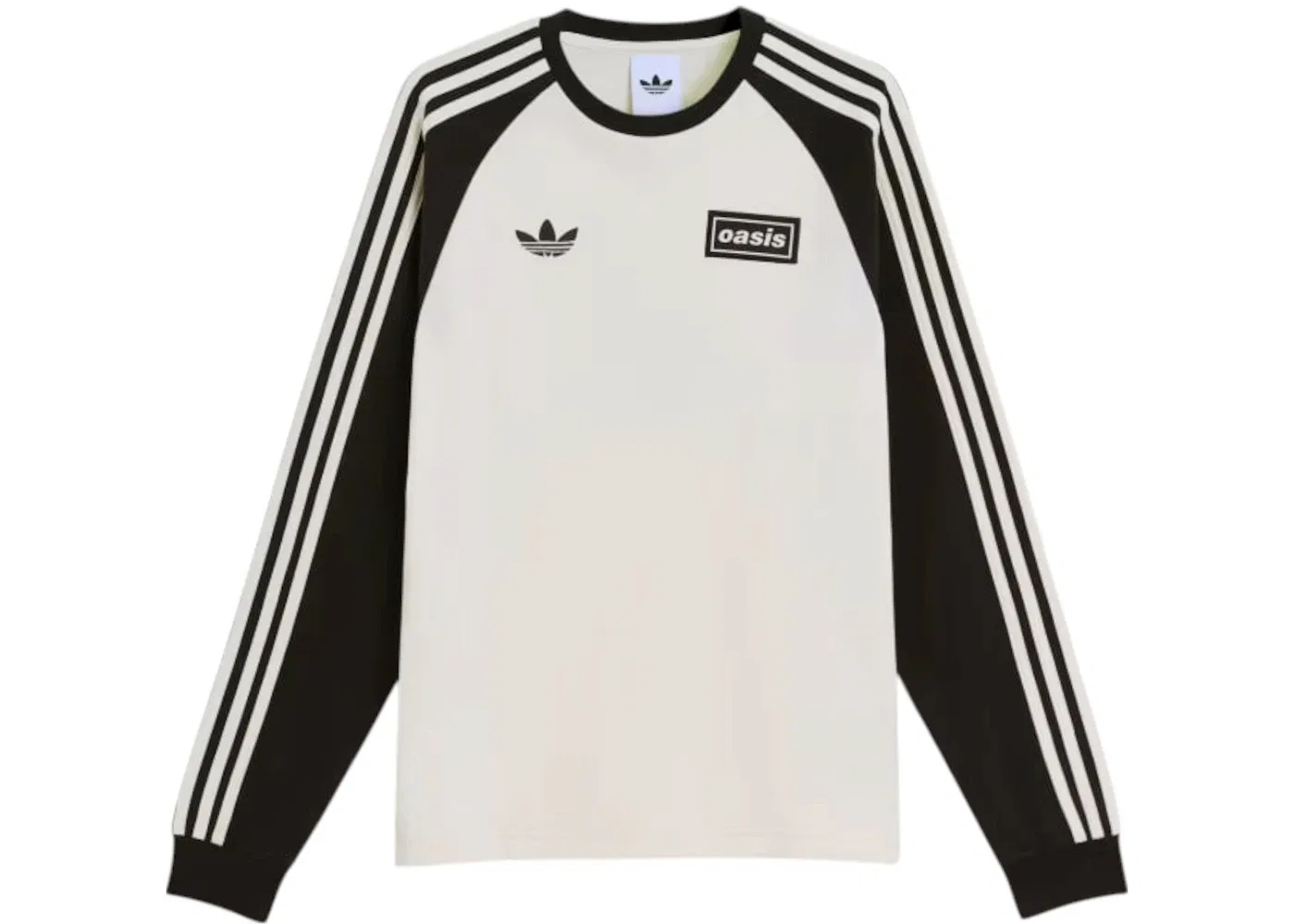 Мужская футболка с длинным рукавом с принтом Tee Adidas, Cream White