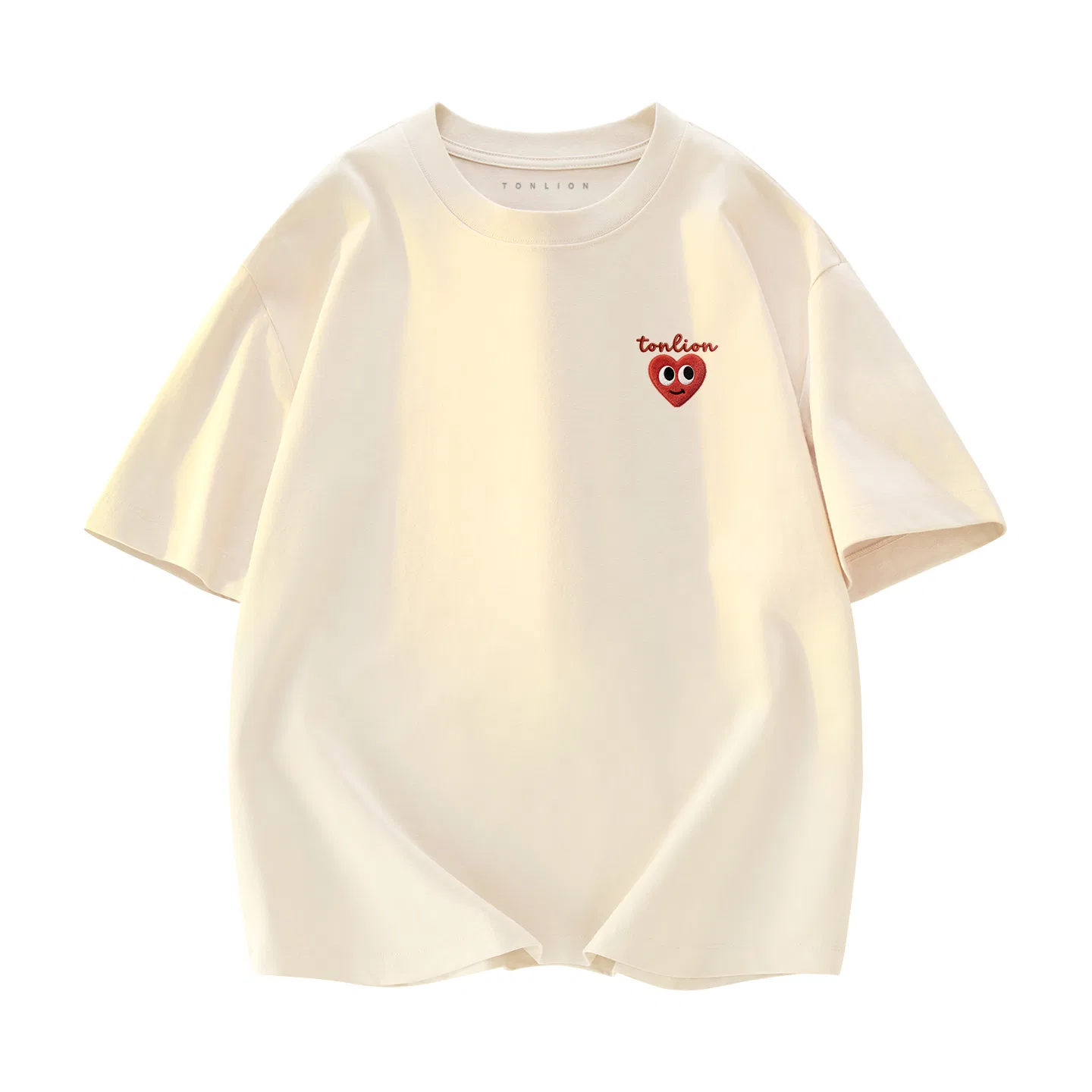 Детская футболка с длинным рукавом хлопковая Tonlion, Цвет 100% Cotton Light Beige