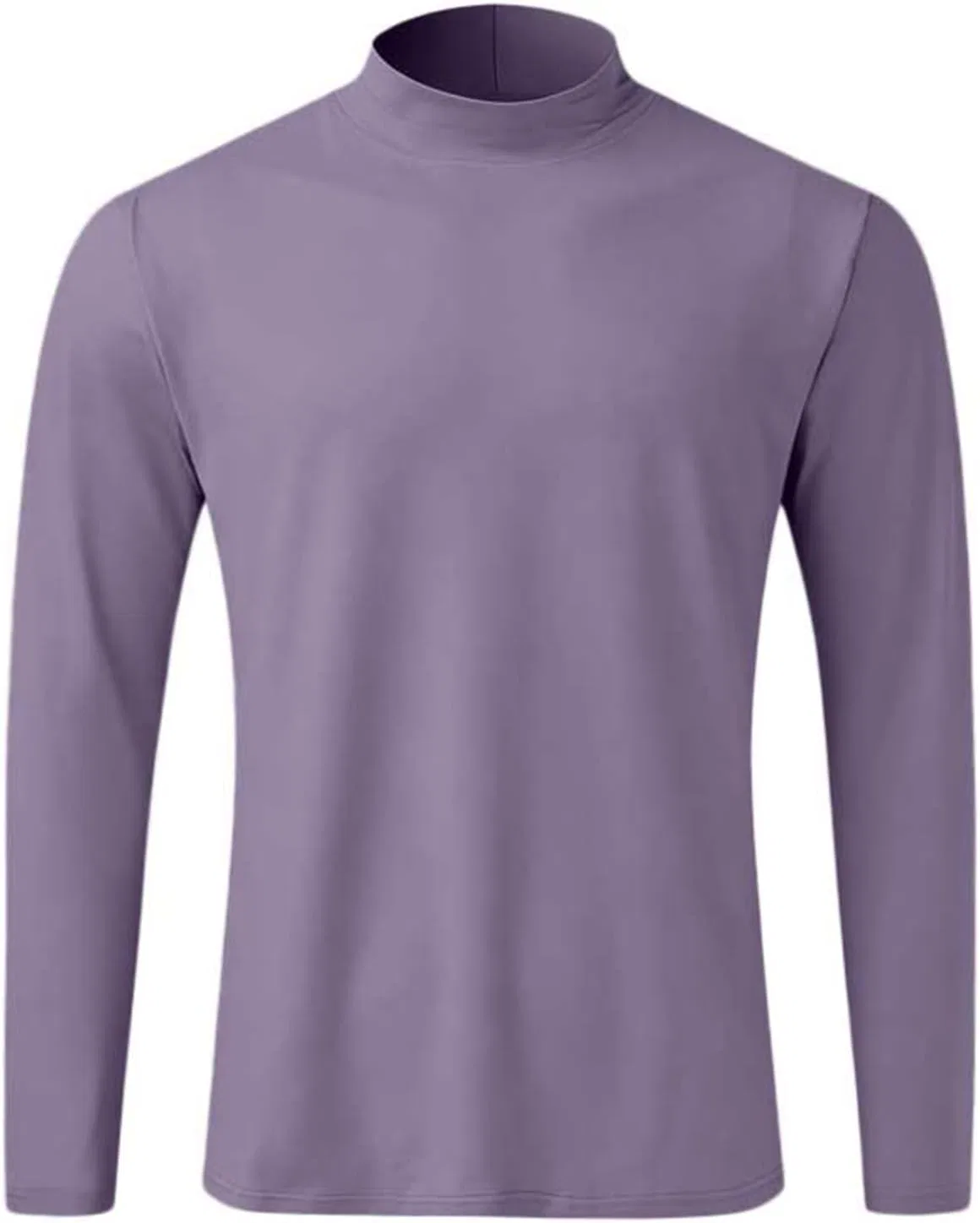 Мужская водолазка slim fit из флиса Long Sleeve, Dark Purple — фото 2