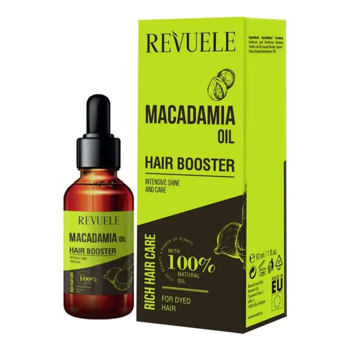 

Масло для волос macadamia oil hair booster aceite capilar para cabello teñido Revuele, объем 30 мл