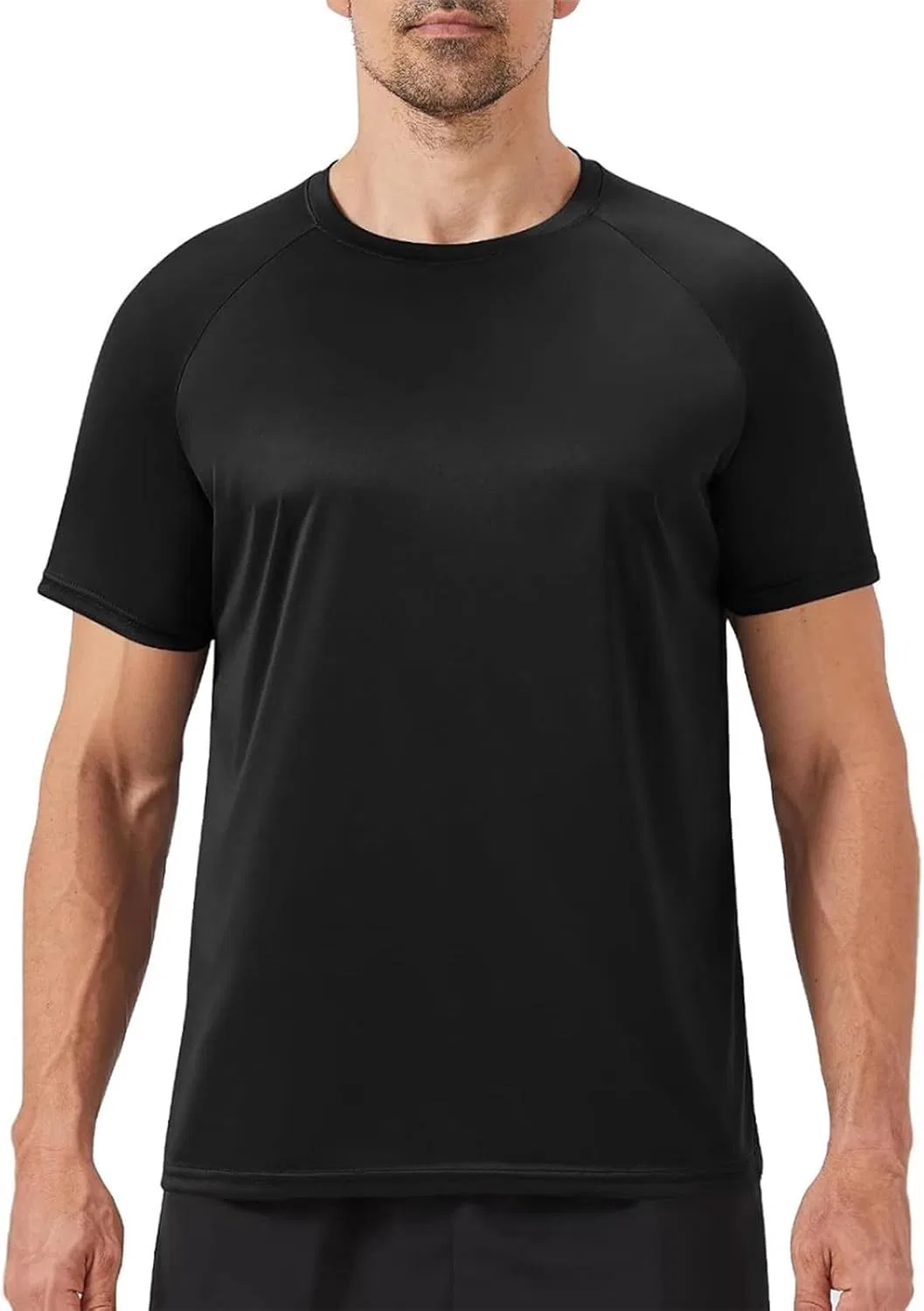 Мужская футболка с длинным рукавом Raglan, Black