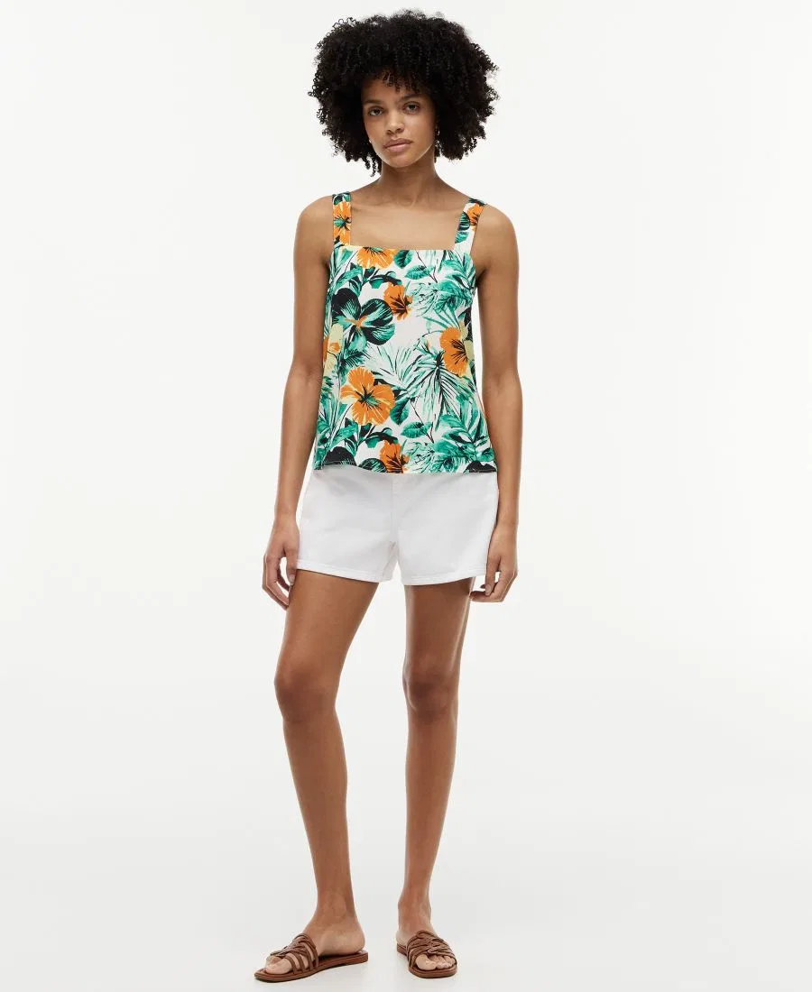 Блуза без рукавов с квадратным вырезом, с принтом, Summer Floral Tommy Hilfiger, Summer Floral