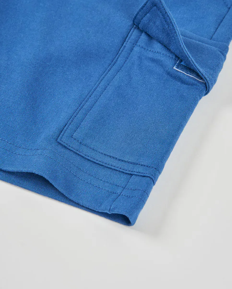 Детские шорты для мальчиков из флиса Boboli, Cobalto Blue — фото 4