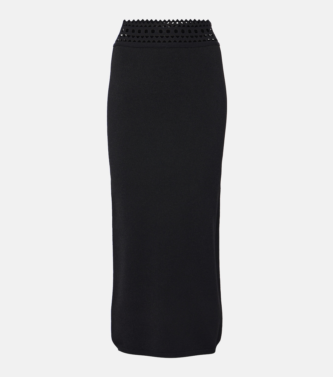 

Юбка миди Vienne с вырезами из джерси Alaïa, Noir Alaia