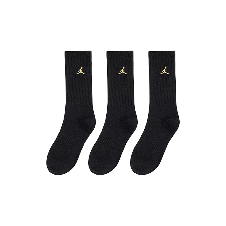 Детские носки спортивные с умеренной растяжимостью Jordan, Black Gold — фото 4