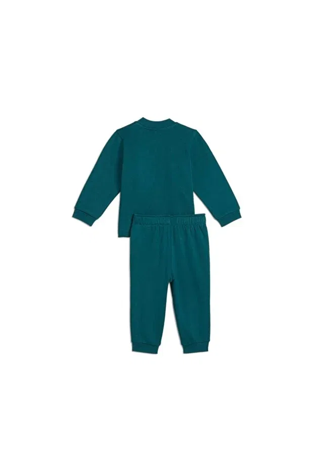 Детский спортивный комплект для мальчиков с длинным рукавом Minicats squad jogger baby tracksuit set Puma, Cold Green — фото 2