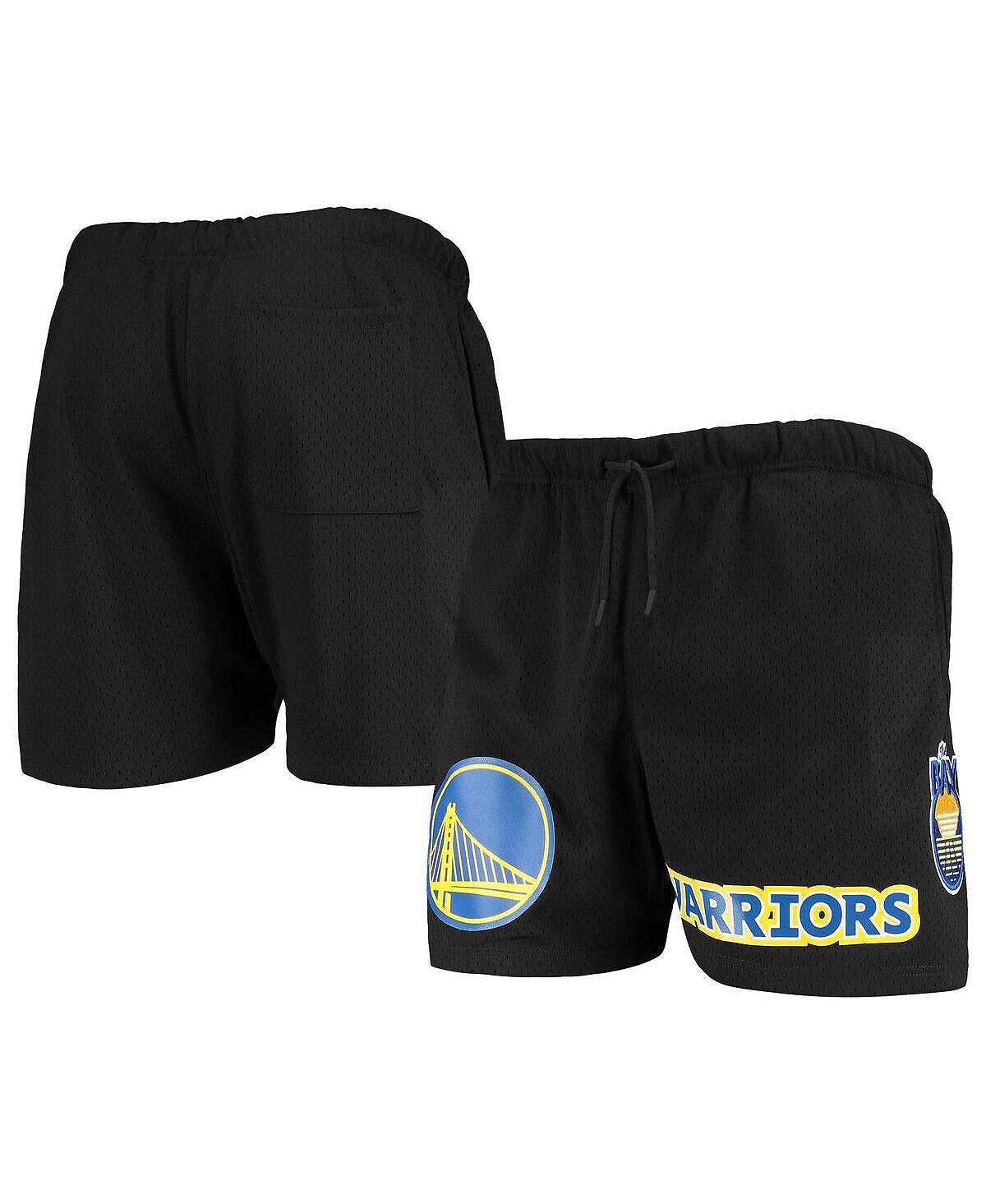 

Мужские черные сетчатые шорты golden state warriors capsule Pro Standard, черный