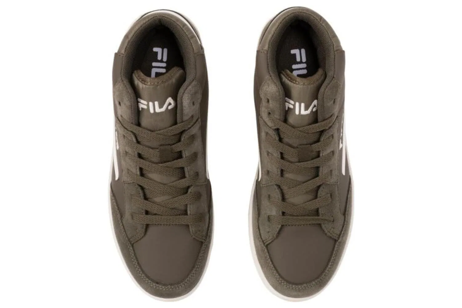 Детские кроссовки с липучкой Fila Crew Velcro Mid High, Цвет Grun — фото 4