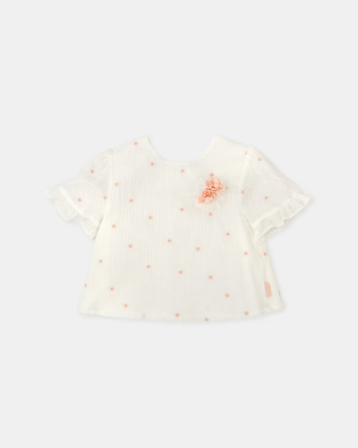 Детская блуза для девочек с коротким рукавом Tutto Piccolo, Blanco