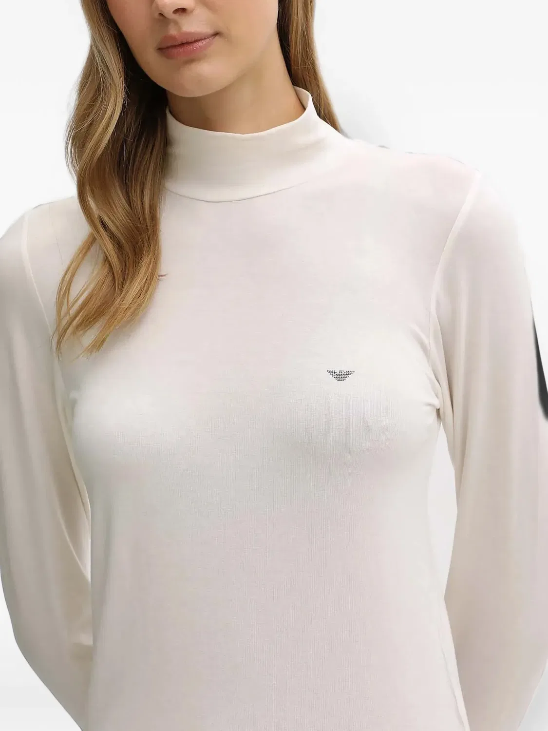 Emporio Armani Топ для дома с длинным рукавом белый — фото 2
