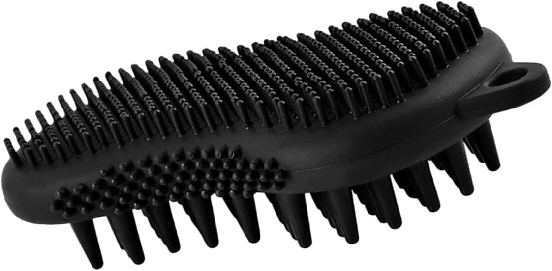 Щетка для тела силиконовая двусторонняя Garneck, 13x6.5x3.5 см