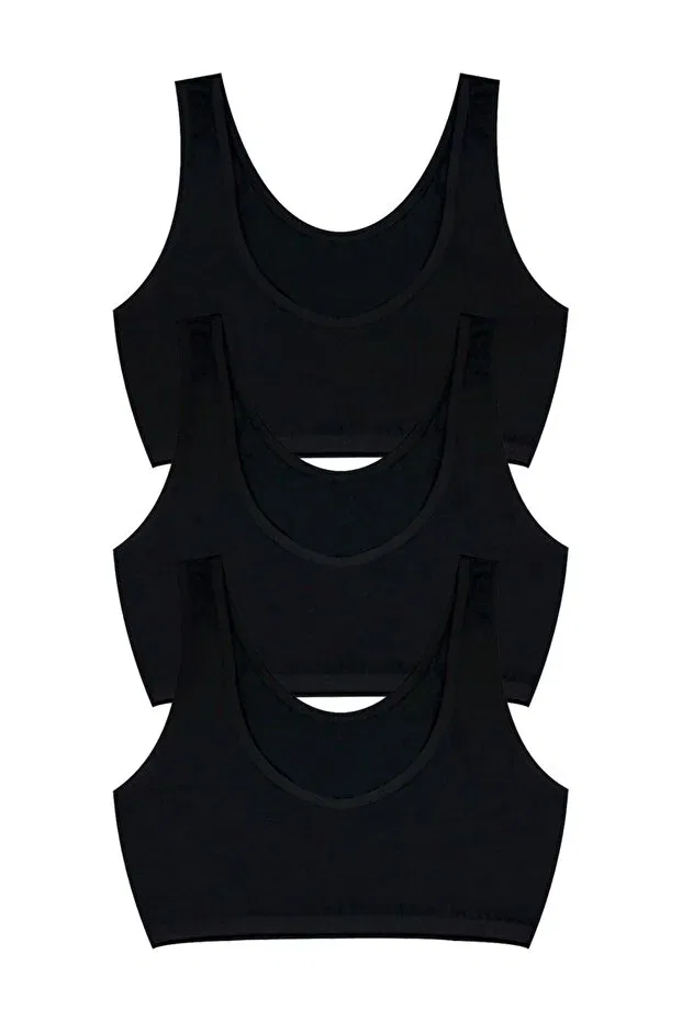 Детское бюстье для девочек хлопковое Öts, Black