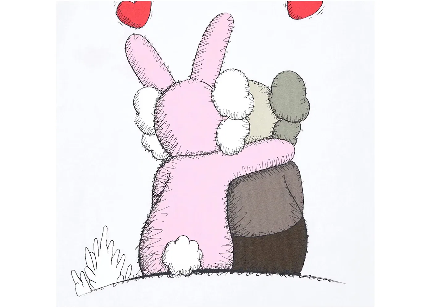 Детская футболка с принтом KAWS x Uniqlo Warhol UT KAWS, White — фото 3