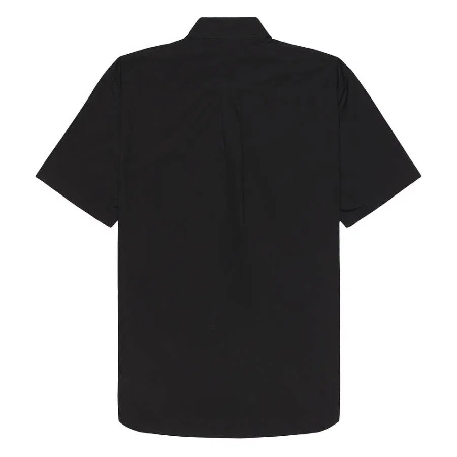 Рубашка с коротким рукавом EKD Short-Sleeved Cotton Shirt Burberry, Black — фото 2