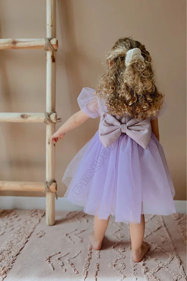 Детское платье для девочек с коротким рукавом Penu Baby Kids, Purple