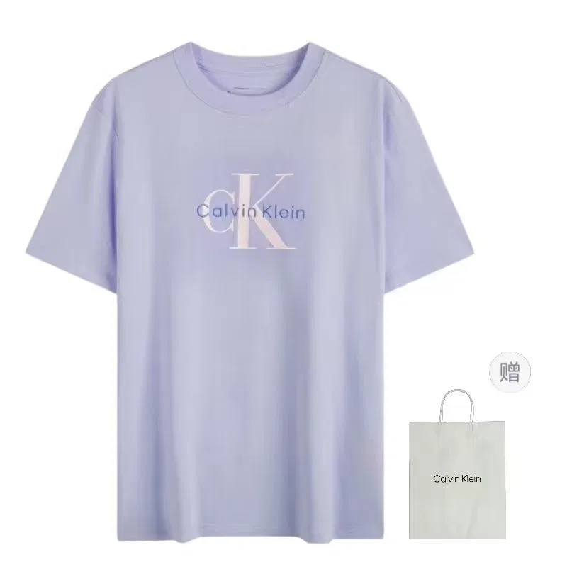 Женская футболка Calvin Klein SS25CK Quartz, VHP-Light Blue Purple