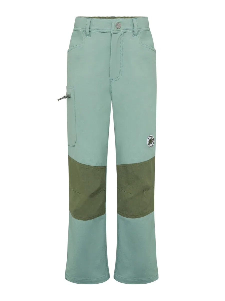 Брюки MAMMUT Regular Outdoor Pants 'Taiss' оливкового и светло-зеленого цвета
