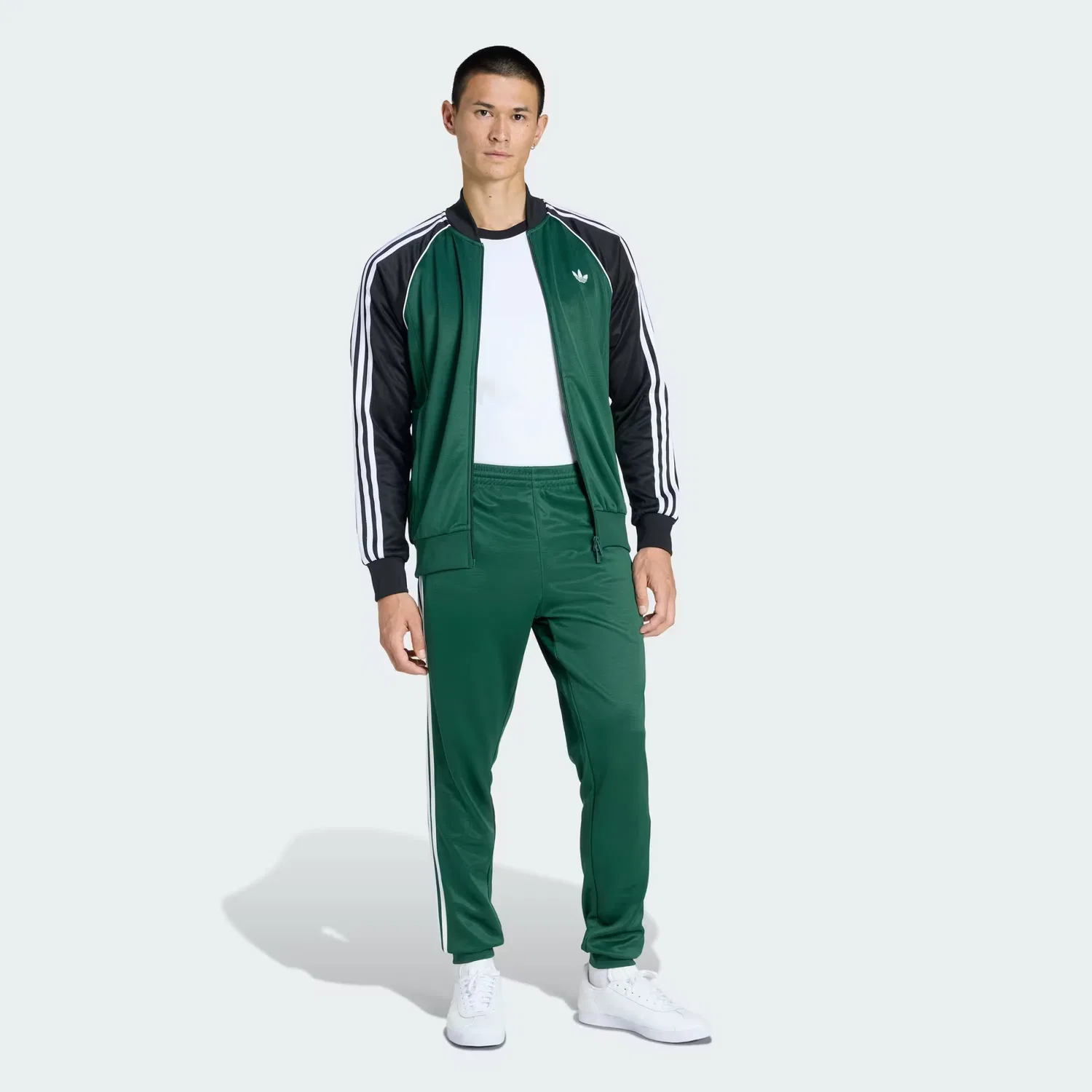 Мужские спортивные брюки зауженного кроя SST Adidas Originals, Collegiate Green — фото 4