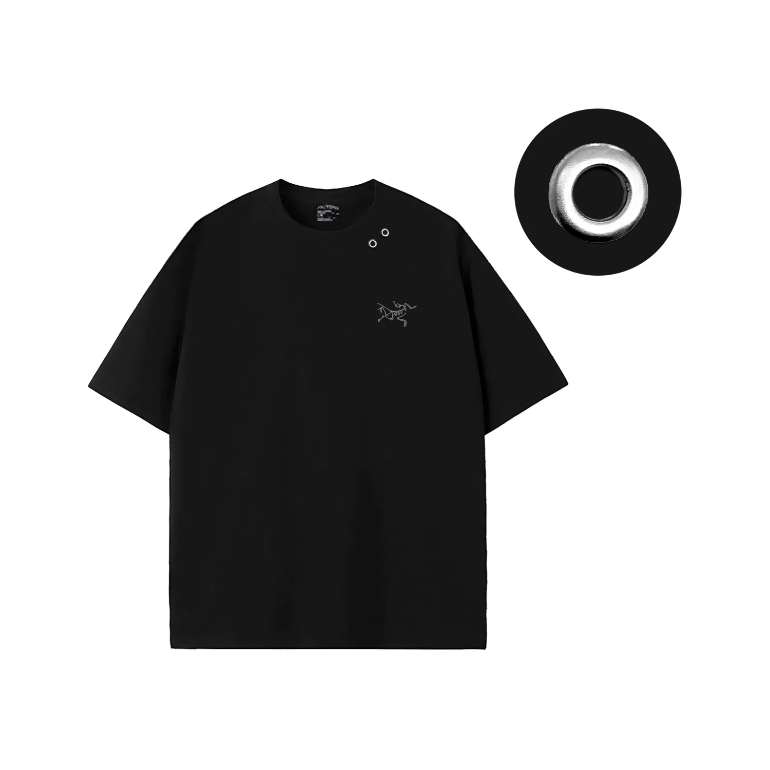 Футболка унисекс с принтом KRAGG, Arcteryx, Black — фото 4