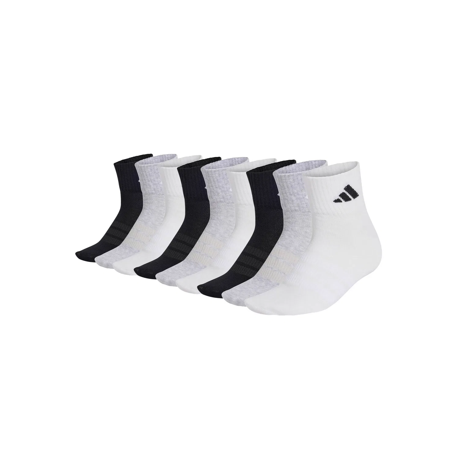 Мужские короткие носки для спорта и отдыха Adidas Originals, Black/Gray/White
