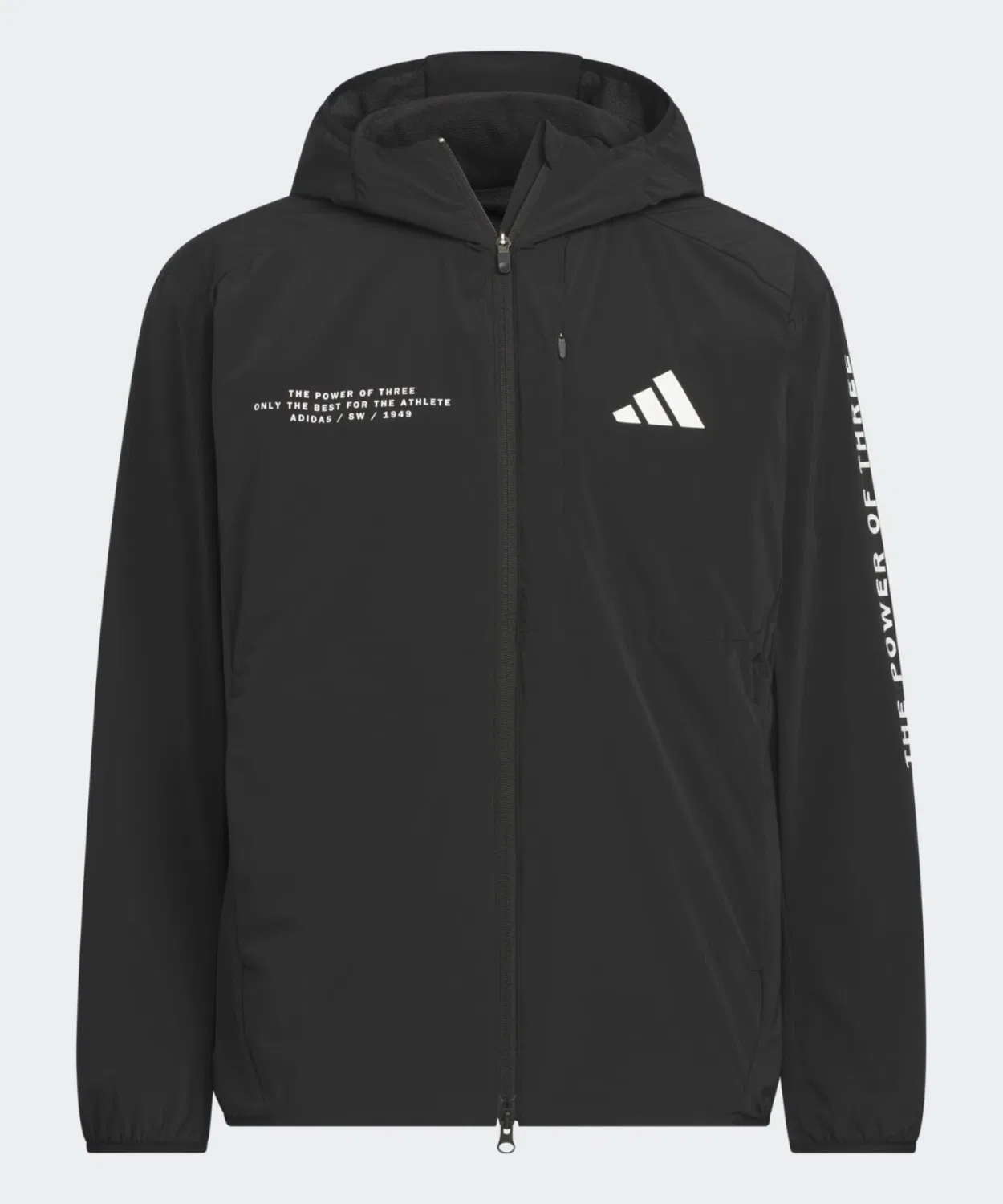 Мужская куртка-парка с капюшоном, модель Adaptation, Adidas, Black — фото 4