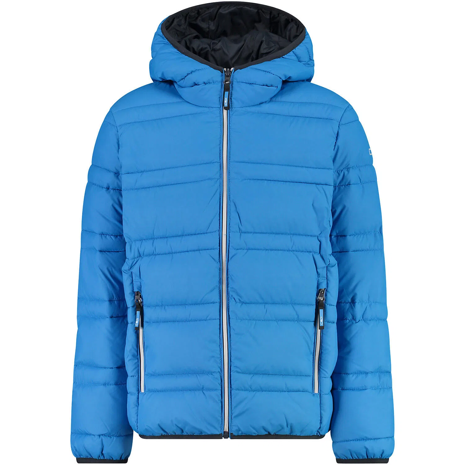 Детская куртка с капюшоном JACKET FIX HOOD NYLON Cmp, Blau Schwarz Grau