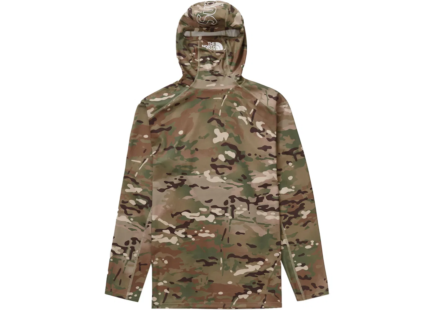 Мужская футболка с длинным рукавом Supreme The North Face Base Layer L/S Top, Multi Camo