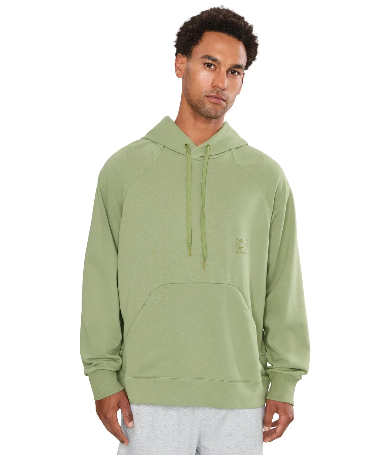 Толстовка с капюшоном и флисовой подкладкой Dri-FIT NAC для насоса Nike, Dusty Olive/Clear
