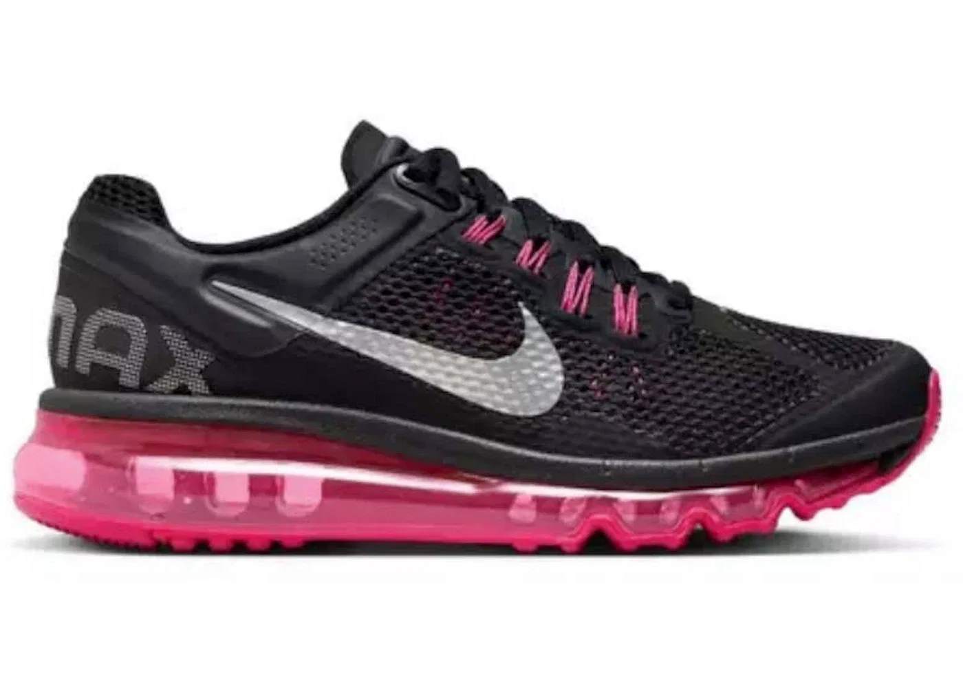 Детские кроссовки Lifestyle Nike Air Max 2013, Black/Dark Grey/Fusion Pink/Metallic Silver