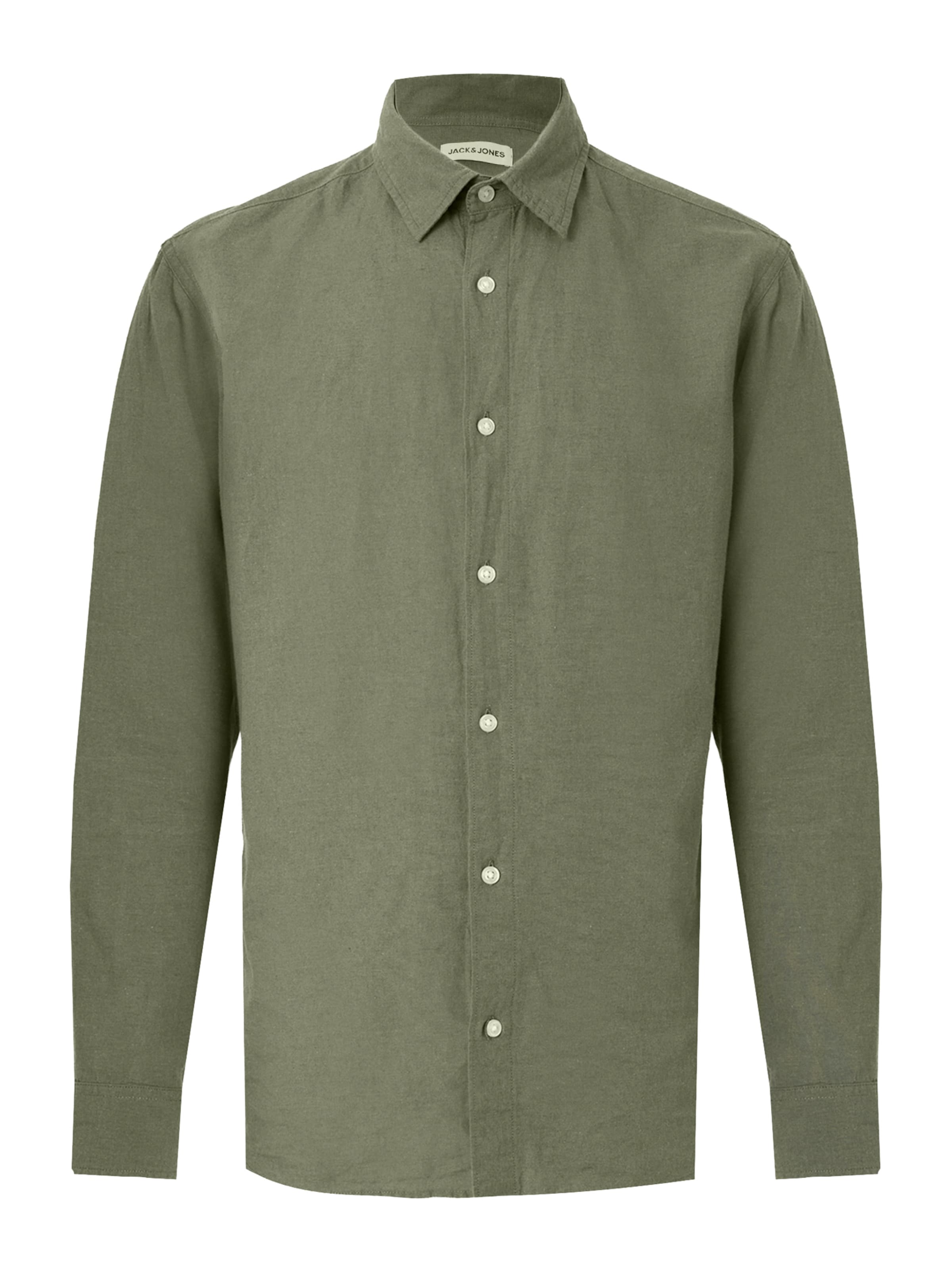

JACK & JONES Рубашка на пуговицах 'JJEBreeze' Regular fit в зеленом цвете