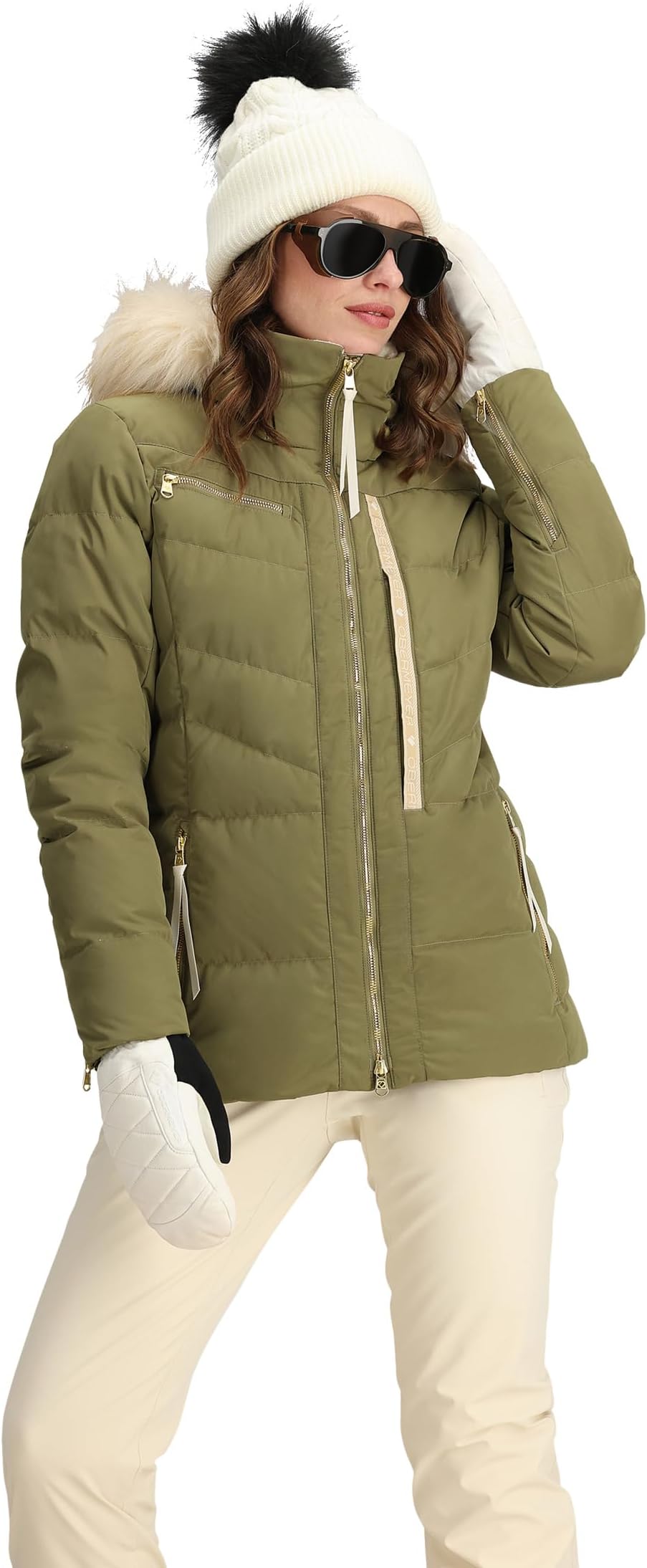 

Куртка Obermeyer Circe Down Jacket, цвет Smokey Olive