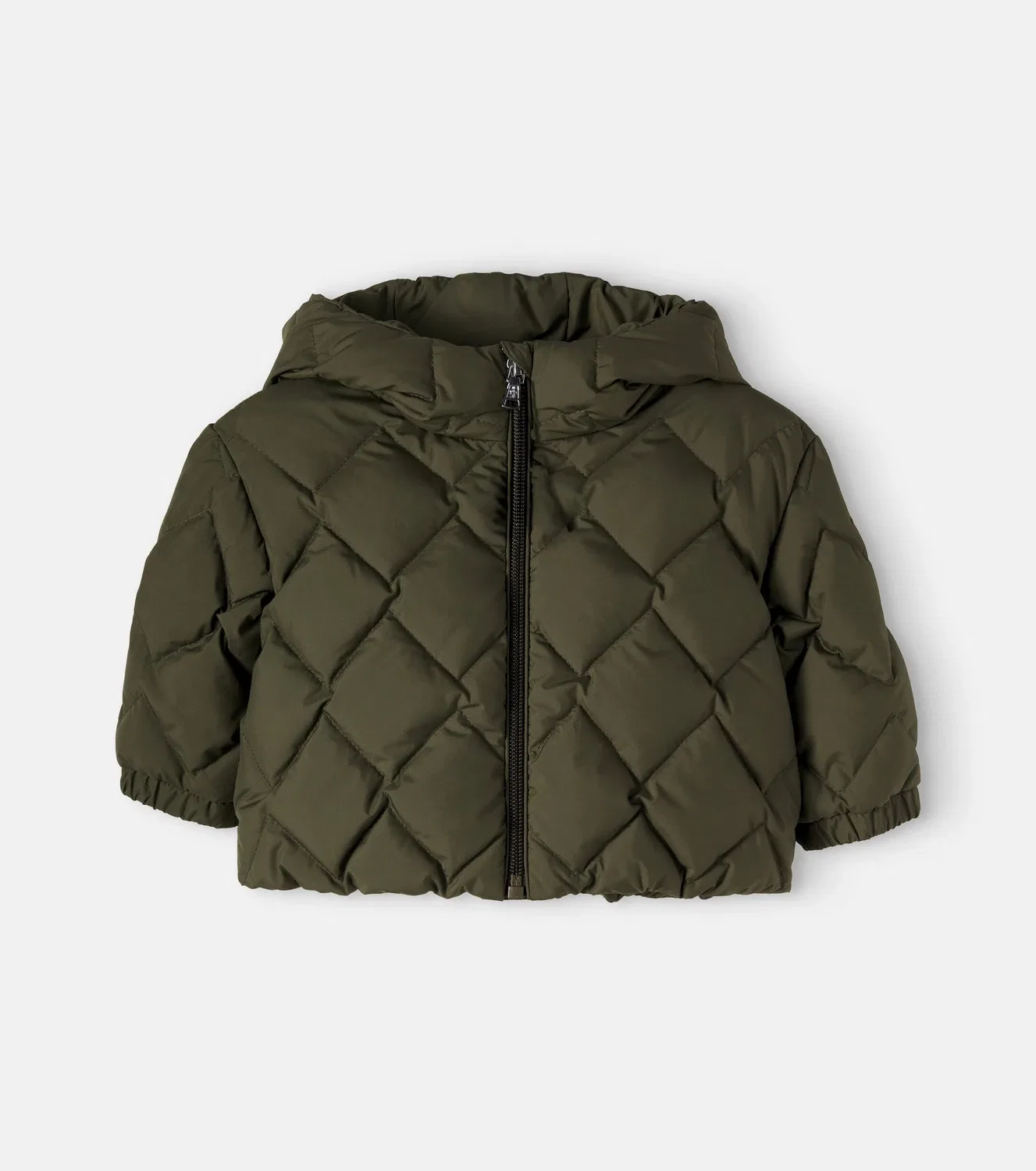 Пуховик с капюшоном Ava, Moncler Enfant, зеленый