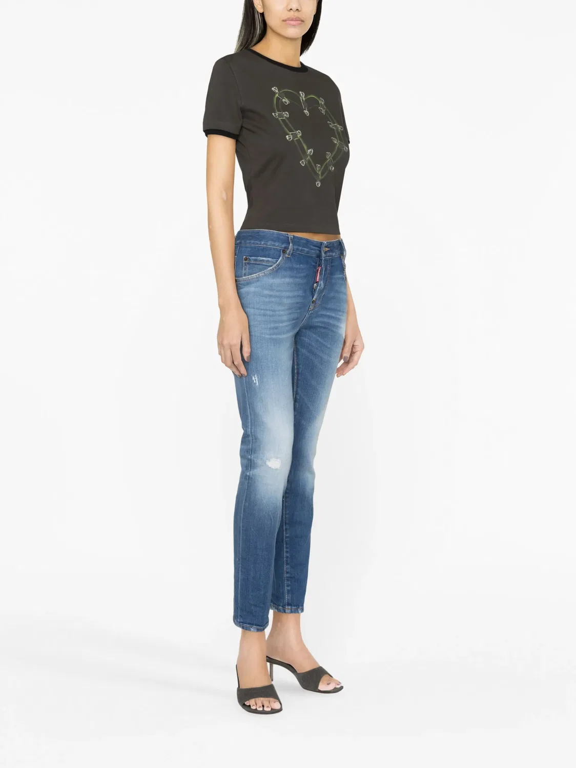 DSQUARED2 Джинсы с tapered кроем и логотипом — фото 3