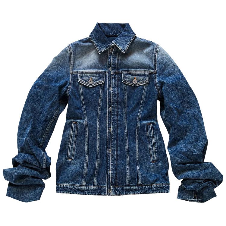 

Куртка Jean Paul Gaultier Fitted Denim Jacket With Oversized Sleeves, Vintage Blue