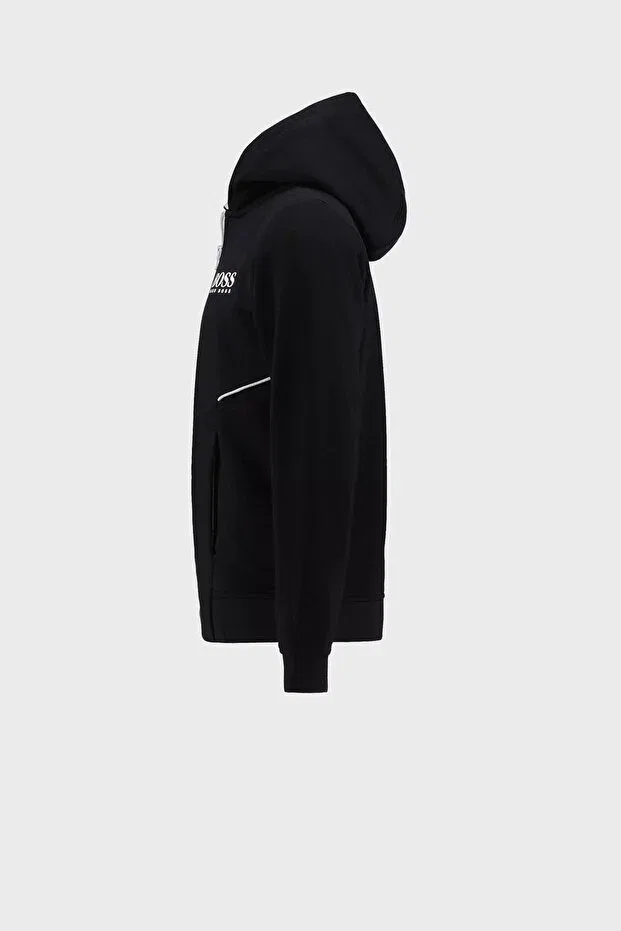 Детское худи для мальчиков с длинным рукавом Hugo Boss, Black — фото 2