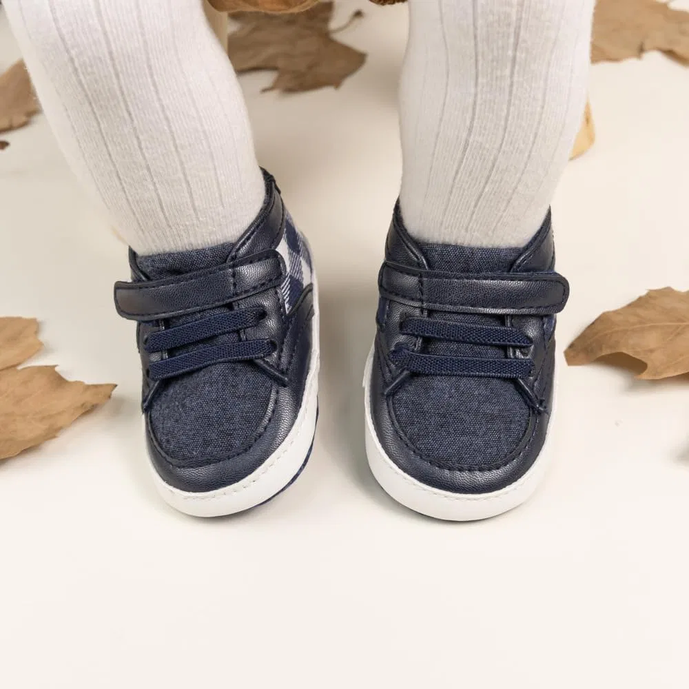 Детские кроссовки для мальчиков с высоким верхом Purepips, Navy Blue — фото 3