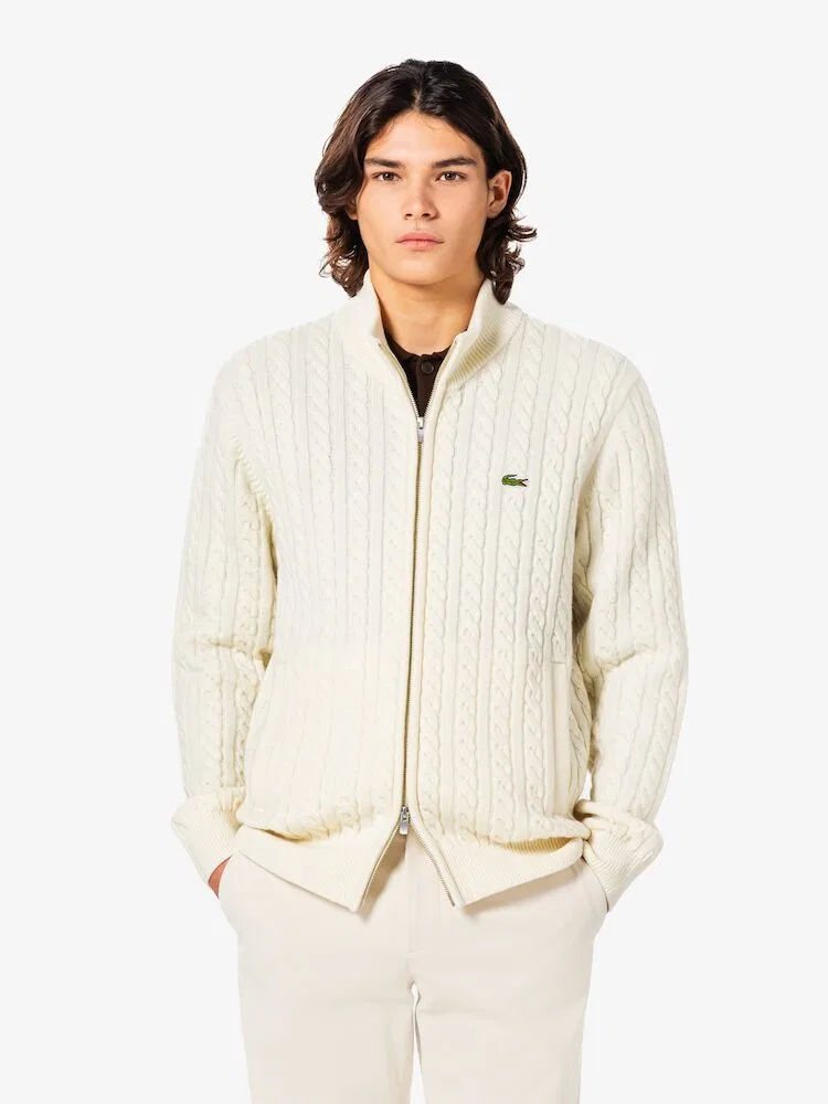 Свитер мужской с кабельным узором LACOSTE