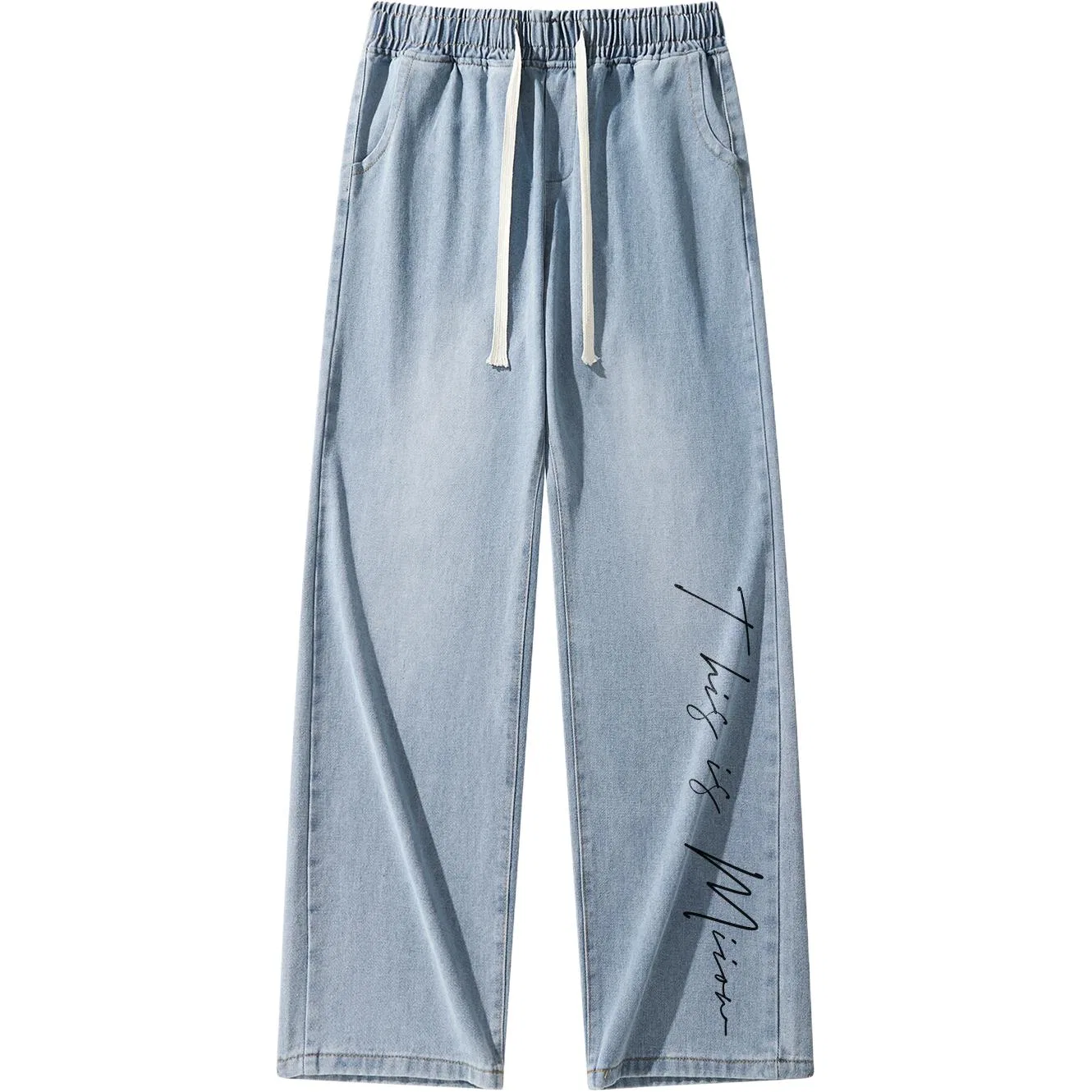 Детские джинсы прямого кроя Light Blue MIIOW