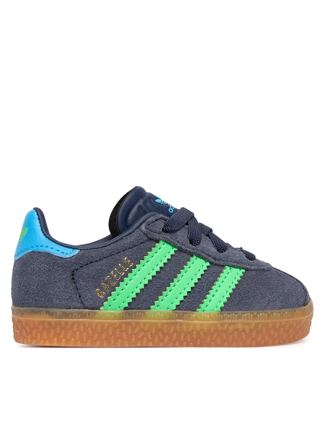 Кроссовки для мальчика Gazelle Comfort Closure Elastic Laces Adidas, темно-синий