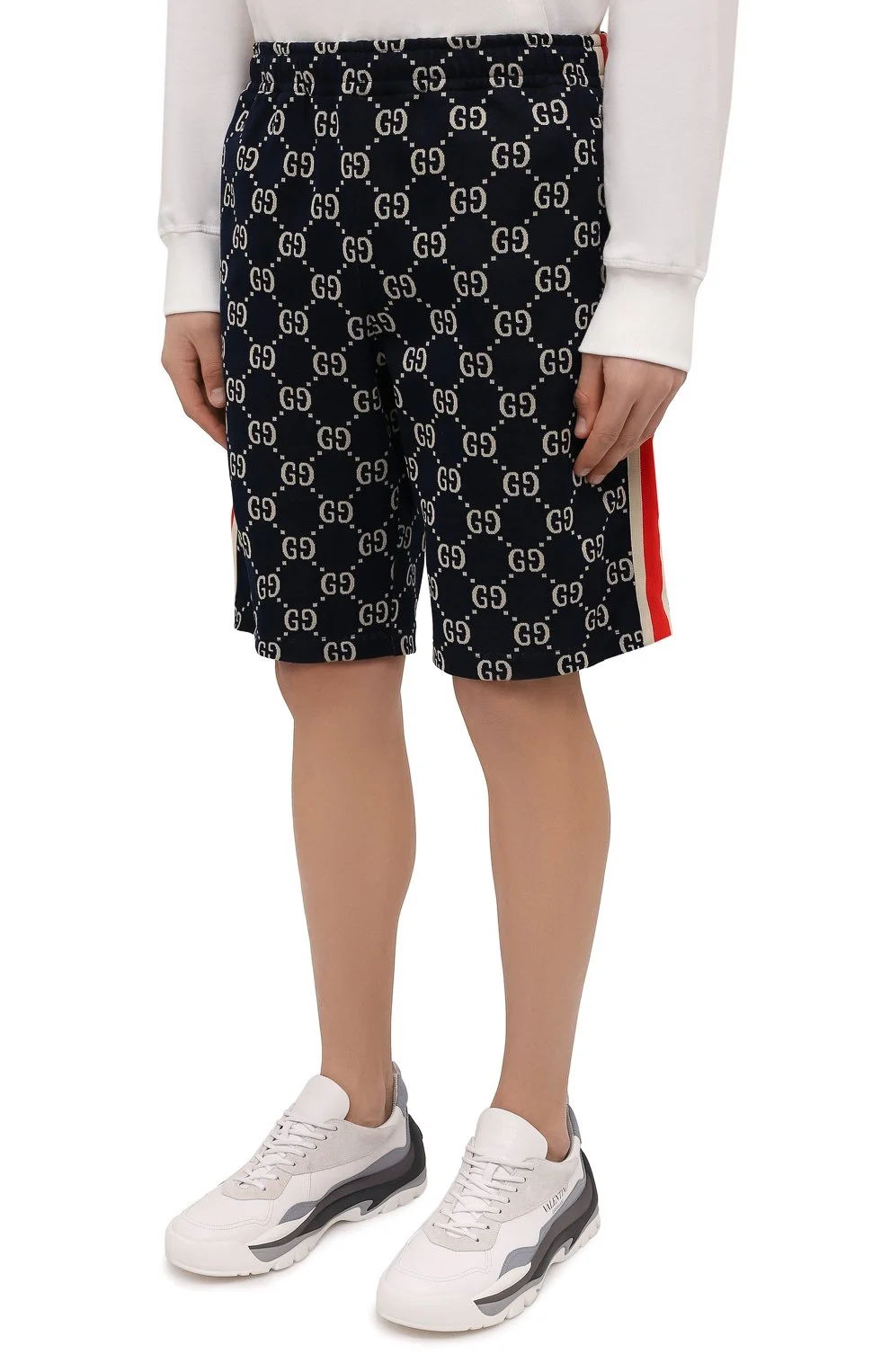 Шорты Gucci GG Jacquard, темно-синий