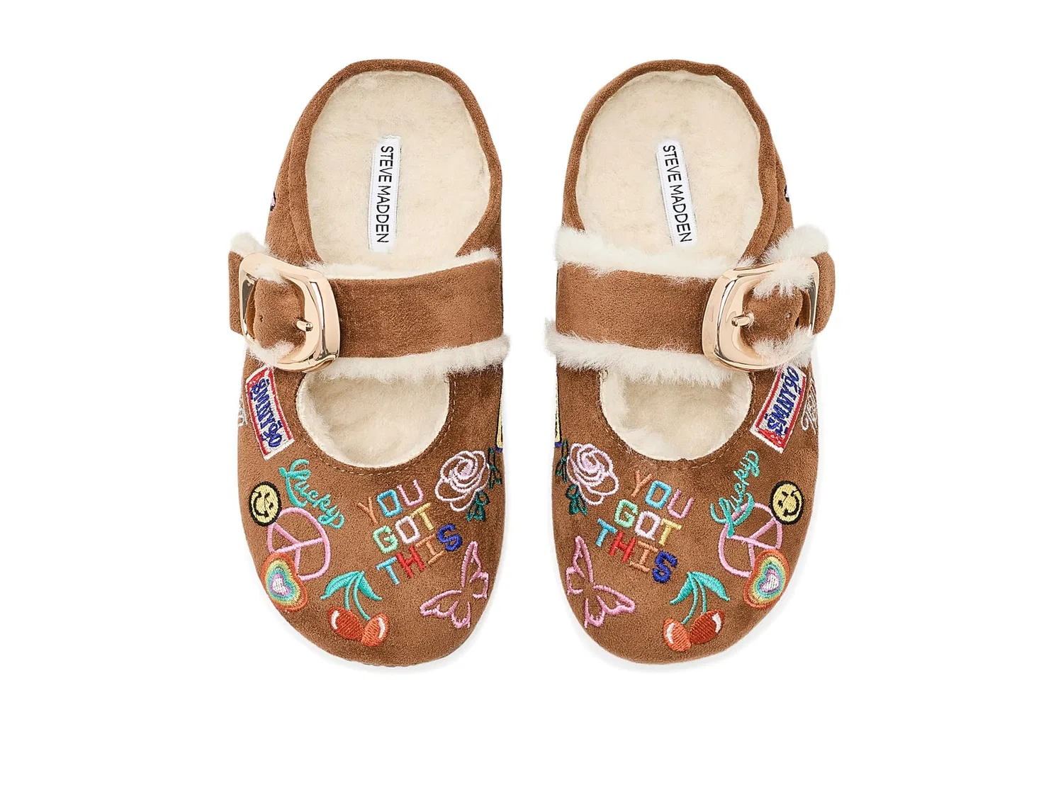 Детская обувь Cloudye (для малышей, маленьких и больших детей) Steve Madden Kids, Cognac Multi — фото 3