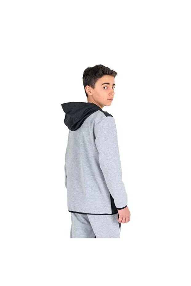 Детская куртка для девочек с капюшоном Lescon, Gray — фото 4