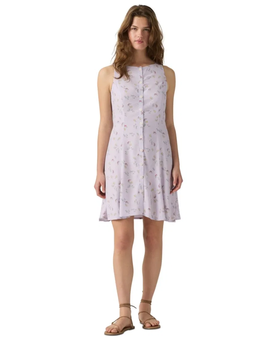 Платье-трапеция без рукавов Mercer Levi's, Pedrine Floral Lavender Blue
