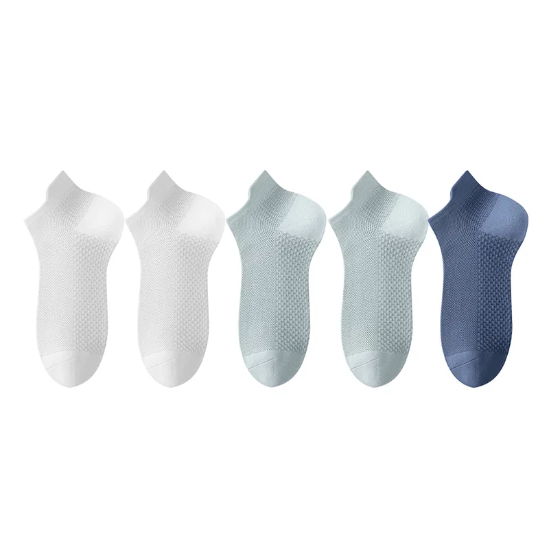Детские носки-невидимки, набор из 6 пар, MADALLO, Milk White 2+Dusty Blue 2+Blue Gray