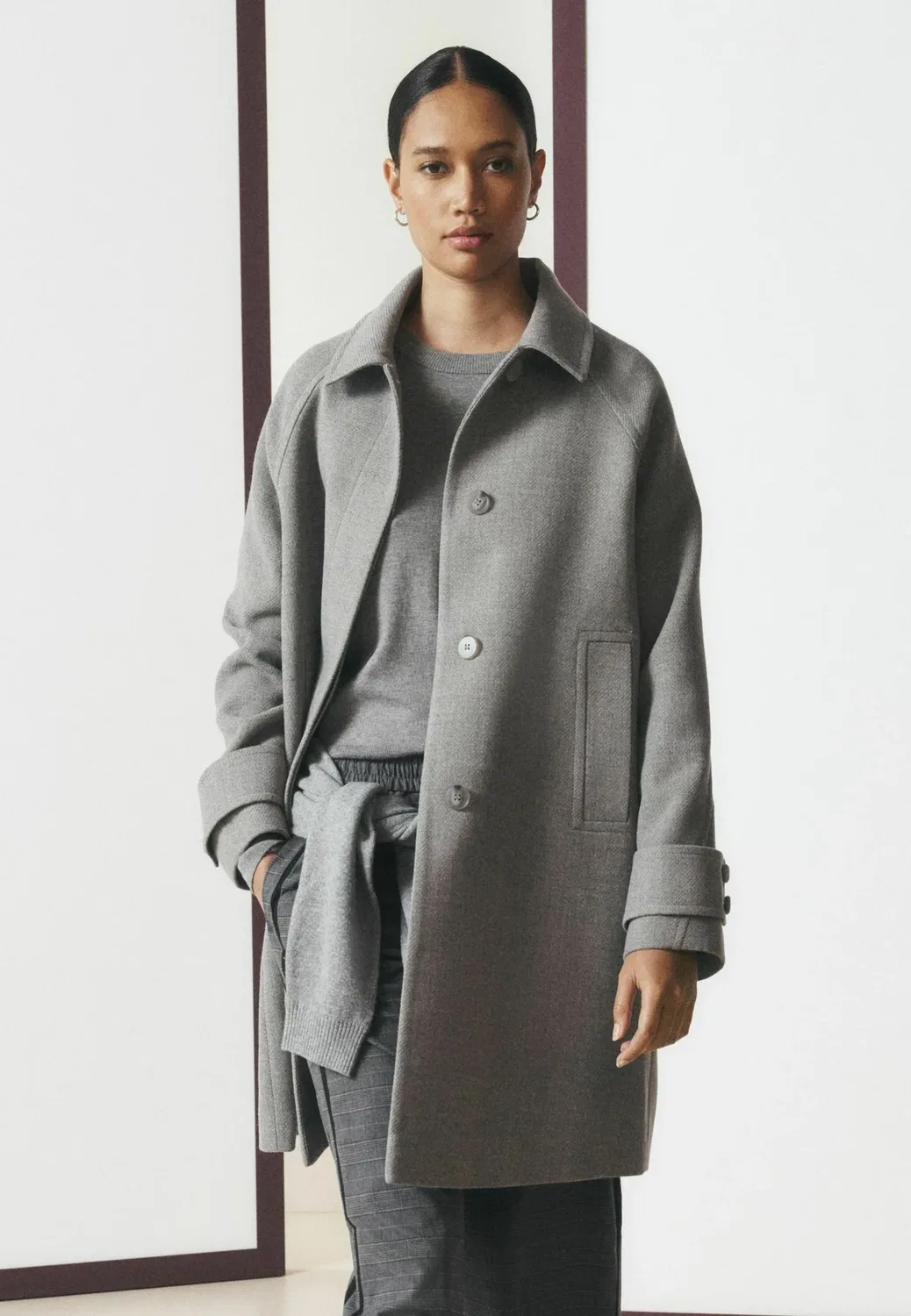 Классическое кукольное пальто - короткое пальто Next, Grey