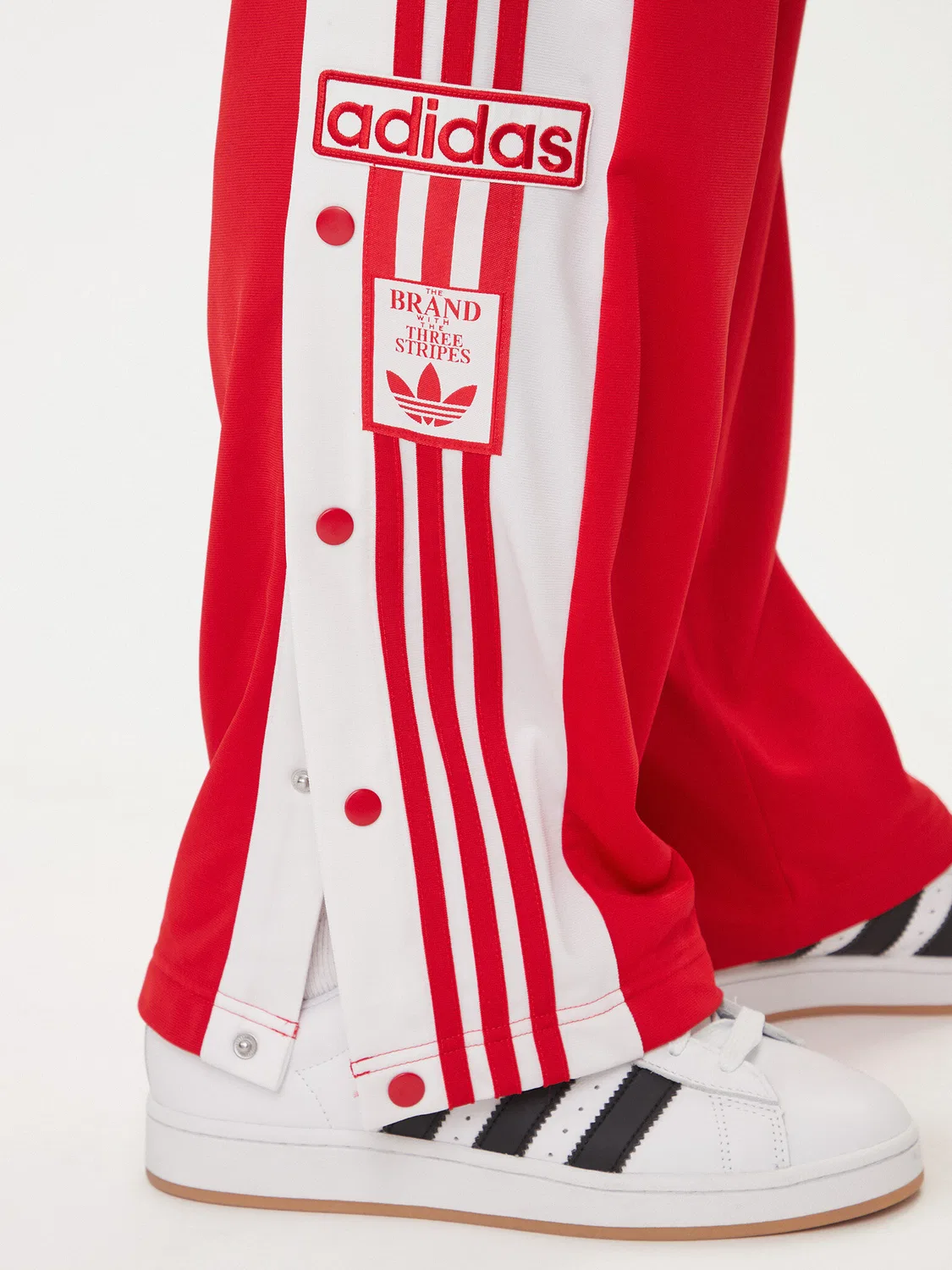 Мужские спортивные штаны стандартного кроя Adibreak Classic Adidas, красный — фото 4