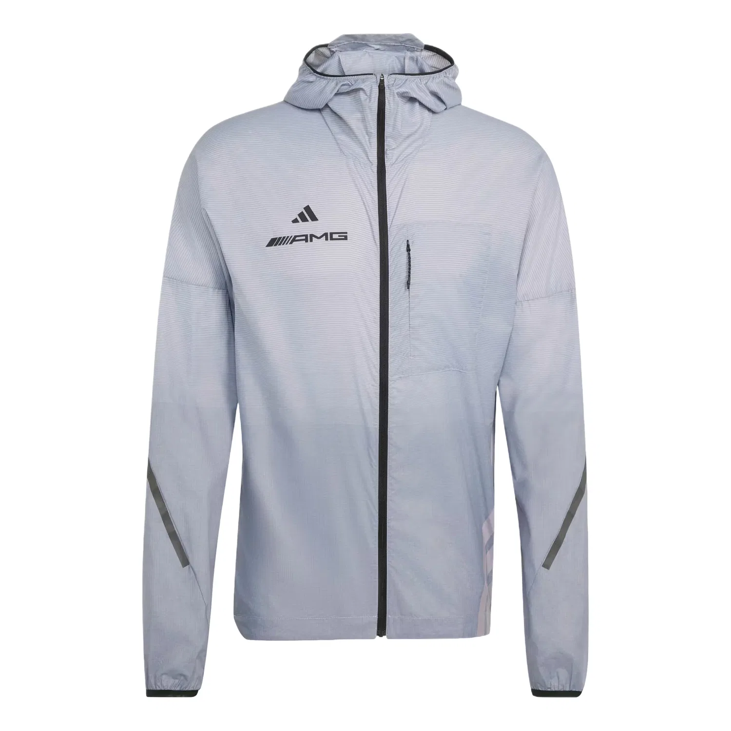 Мужская куртка AMG Windbreaker Asia Sizing 'Glory GreySilver Dawn' adidas, Glory Grey/Silver Dawn