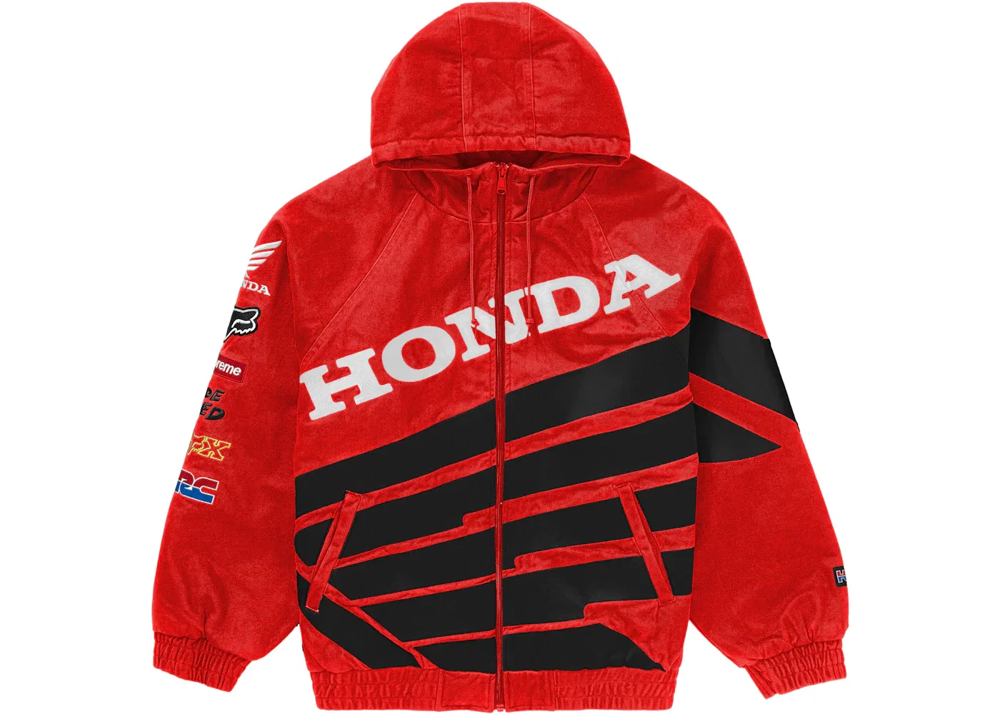 Мужская куртка с принтом Zip Up Jacket Supreme, Red