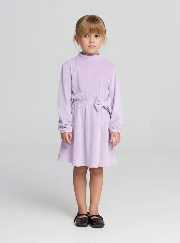 Платье трикотажное Day dress Terranova, lilla scuro, сиреневый